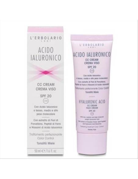 L'erbolario Acido Ialuronico Cc Cream Miele Spf20|50Ml